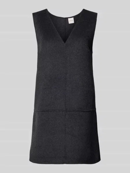 Sukienka mini z mieszanki wełny Calvin Klein szara