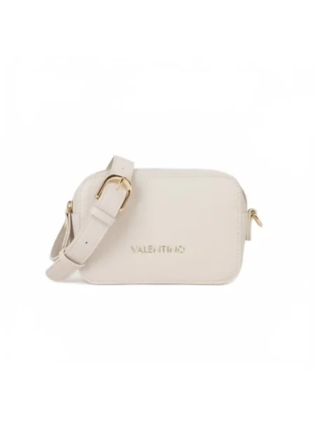 Lniana torebka crossbody Valentino By Mario Valentino biała