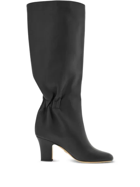 Кожени боти Ferragamo черно