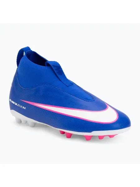 Încălțăminte de fotbal pentru copii Nike Mercurial Superfly 10 Academy AG racer blue/white alb