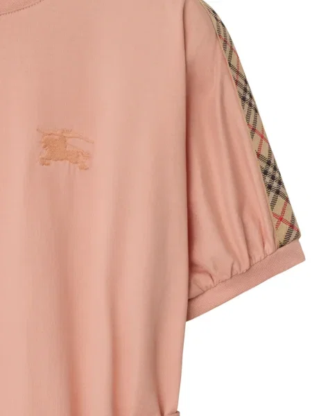 Sukienka koszulowa dziecięca Burberry różowa