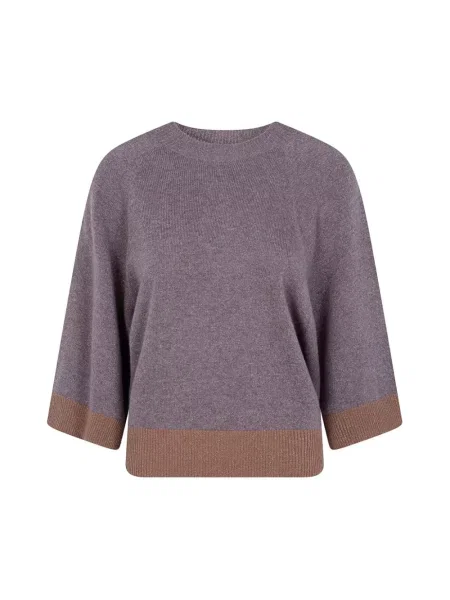 Sweter Twinset fioletowy