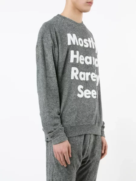 Bluza Mostly Heard Rarely Seen z nadrukiem szara