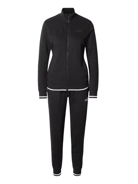 PUMA Športna trenirka črna bela