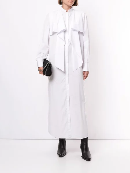 Drapiruotas suknele Haider Ackermann balta
