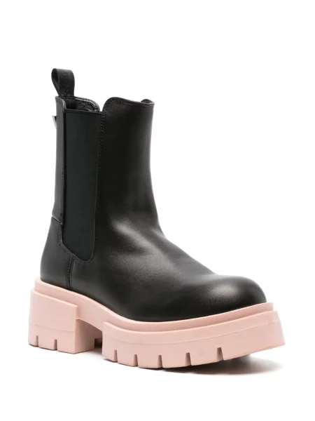 Botine Guess din piele chunky negru