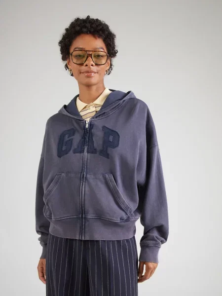 GAP Tepláková bunda indigo / tmavomodrá