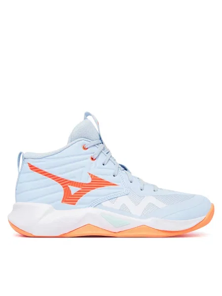 Mizuno Παπούτσια Σάλας Wave Momentum Pro Mid Ανοιχτό μπλε