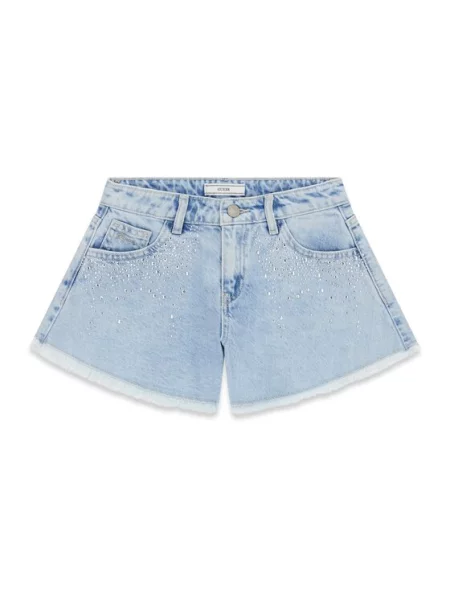 Guess Pantaloni scurți de blugi albastru