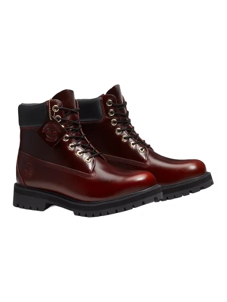Botki Timberland skórzane wodoszczelne czerwone