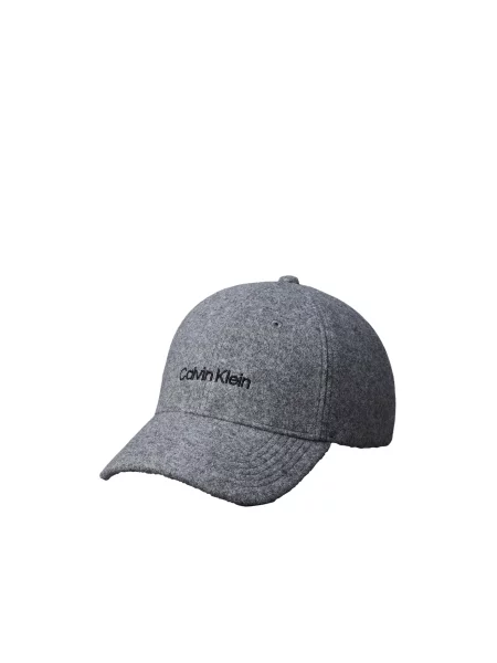 Calvin Klein Čiapka melírovaná / čierna sivá