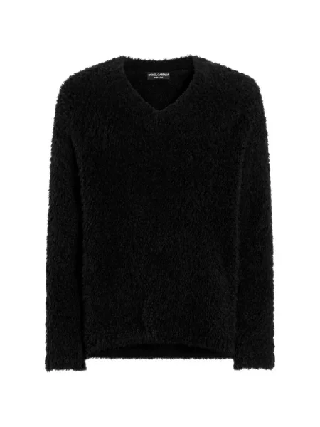 Pulover Dolce & Gabbana din lână alpaca negru