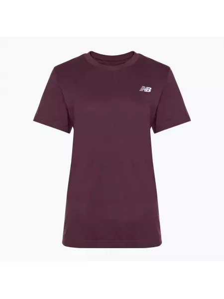 Дамска тениска New Balance Essentials Jersey plum brown кафяво