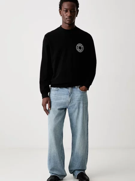 Hugo Blue Hanorac Nedos | Relaxed fit negru
