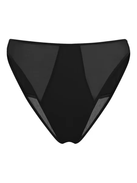 Chiloți Wolford transparente negru