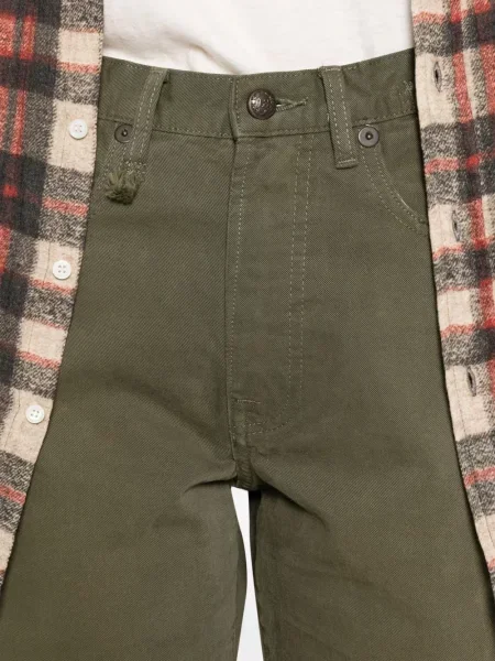 Blugi R13 cu 5 buzunare verde