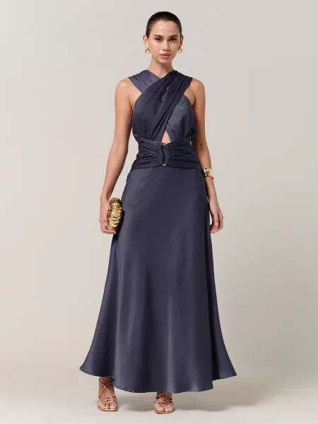 Sável Rochie de seară Clover bleumarin