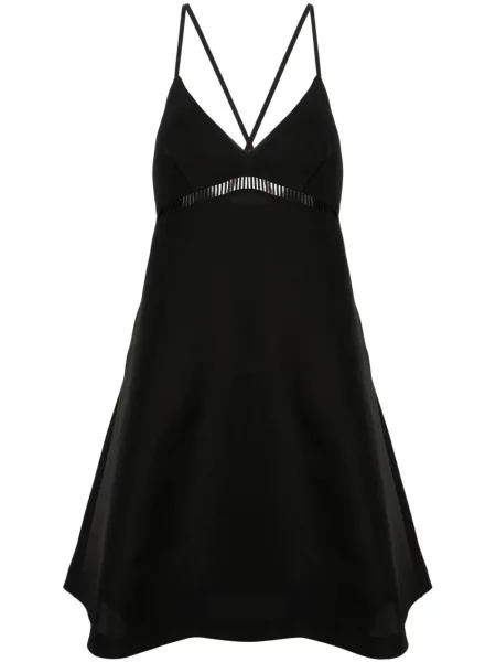 Rochie midi Sacai până la genunchi de costum negru