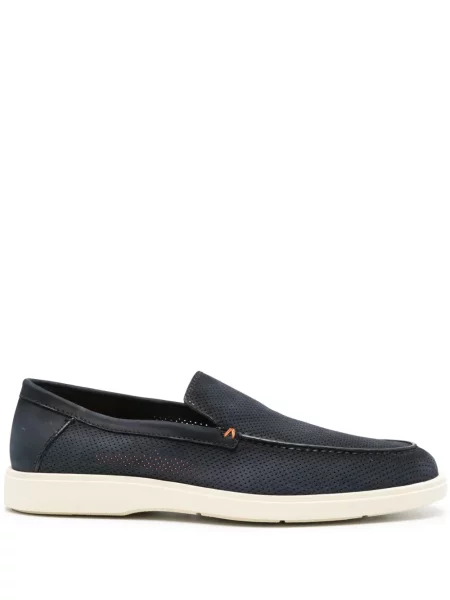 Pantofi loafer Santoni albastru