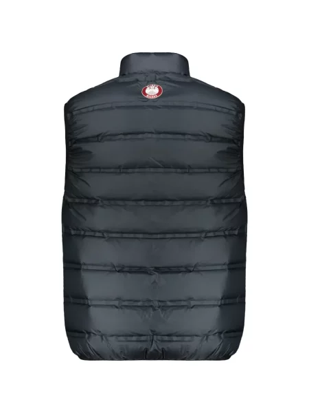 Matlasat vestă Ea7 Emporio Armani cu broderie albastru