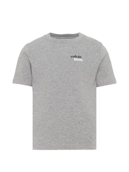 Koszulka dziecięca Calvin Klein szara