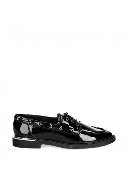 Loafers Dkny με κορδόνια με δαντέλα μαύρο
