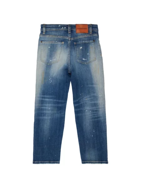 Jeansy dziecięce Dsquared2 niebieskie