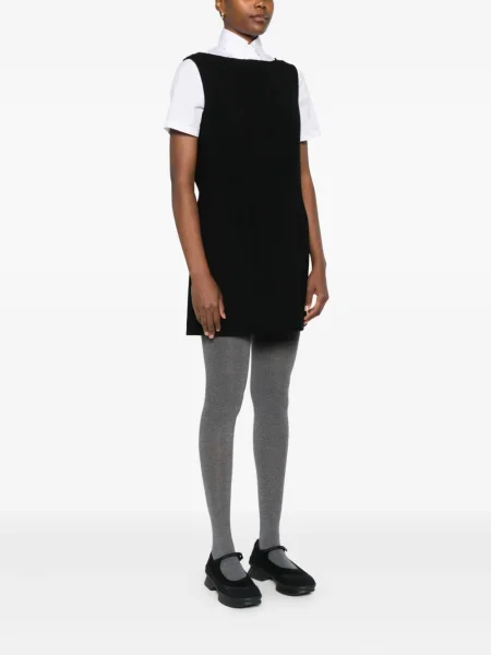 Rochie mini Prada fără mâneci de costum negru