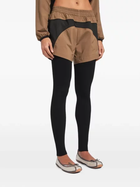 Pantaloni scurți Balenciaga cu imagine maro