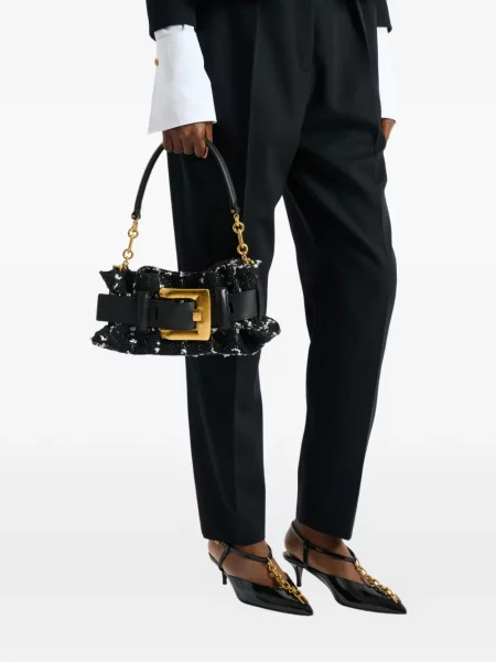 Geantă Balmain din piele negru