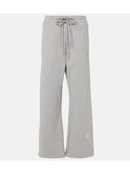 Pantaloni de trening Adidas By Stella Mccartney cu picior lat gri