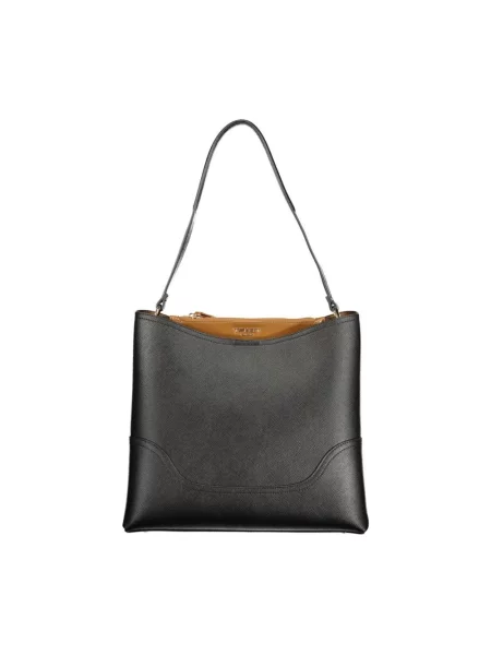 Torebka hobo Twinset skórzana czarna
