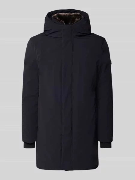 Płaszcz parka z kapturem model „Dawson” Cinque granatowa