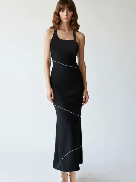 Rochie de seară Trendyol negru