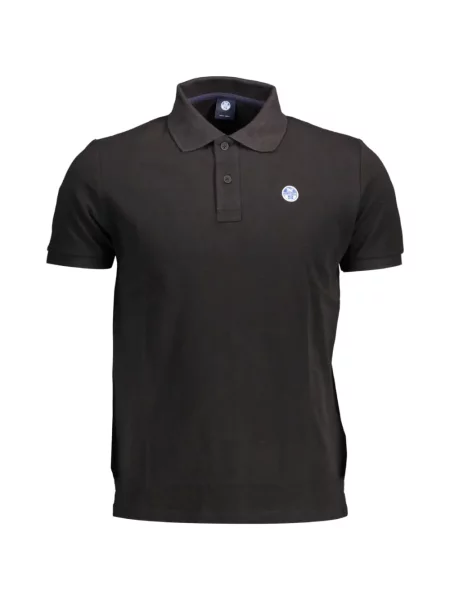 Tricou polo North Sails cu autograf negru