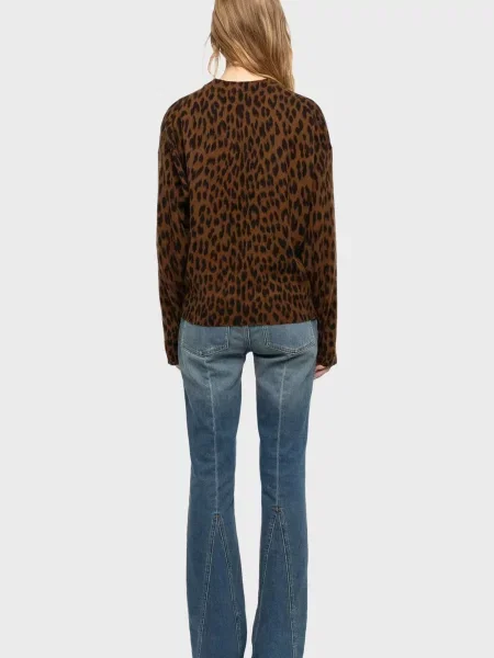 Шерстяной свитер Zadig&voltaire коричневый