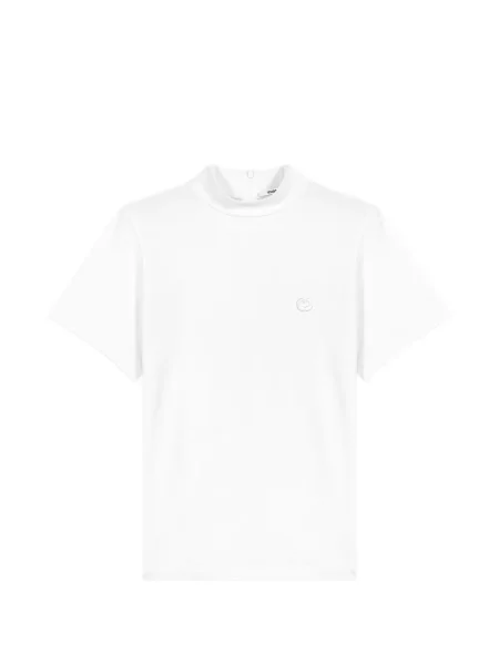 Top Maje cu broderie alb