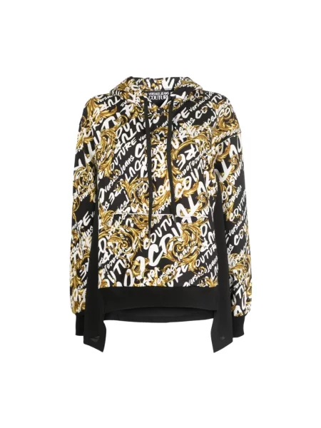 Bluza z kapturem Versace Jeans Couture z kapturem czarna