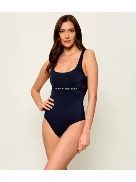 Tommy Hilfiger Underwear Fürdőruhák sötétkék / tűzpiros / fehér fekete