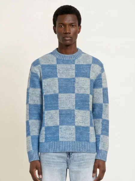 Les Deux Sweter blau niebieski