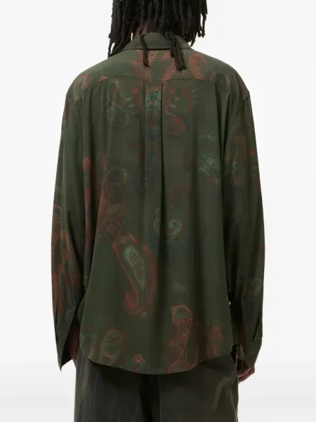 Košile Our Legacy s potiskem s paisley potiskem zelená