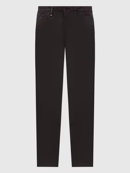 Штани з патчем логотипа Florentino коричневі