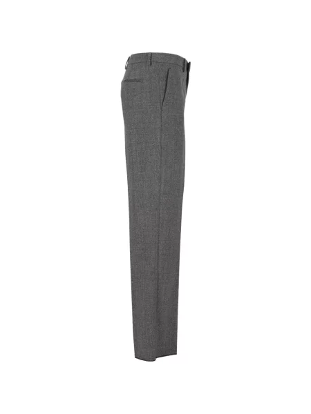 Pantaloni Valentino Garavani cu model herringbone gri