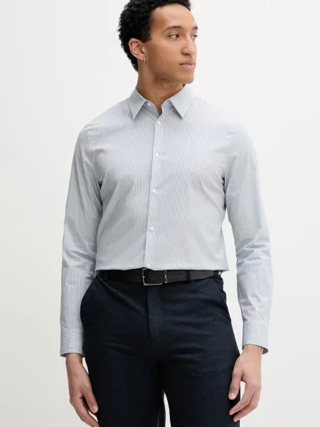 Calvin Klein cămașă pentru bărbați din cu verde