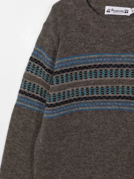 Sweter dziecięcy Bonpoint szary
