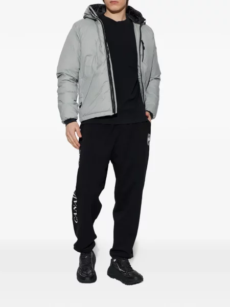 Geacă Canada Goose cu glugă gri