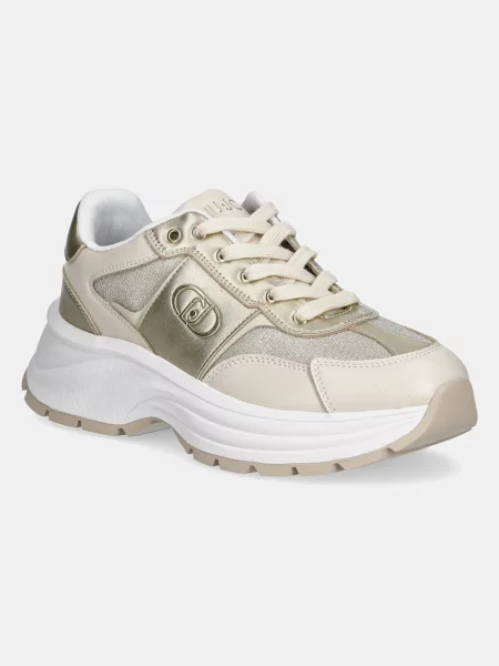 Sneakersy Liu Jo skórzane żółte