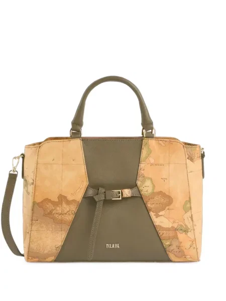 Geantă shopper Alviero Martini 1° Classe cu imagine verde