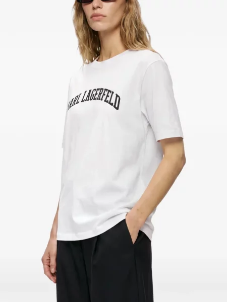 Tricou Karl Lagerfeld cu autograf alb