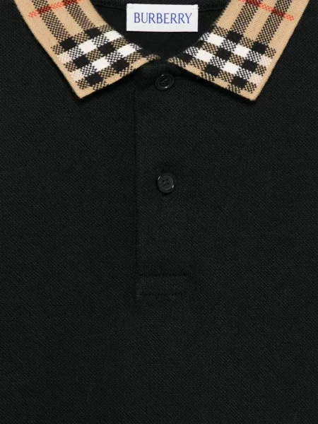 Koszulka polo dziecięca Burberry czarna